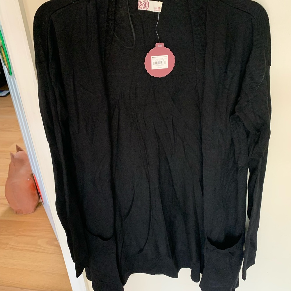 Black cardigan